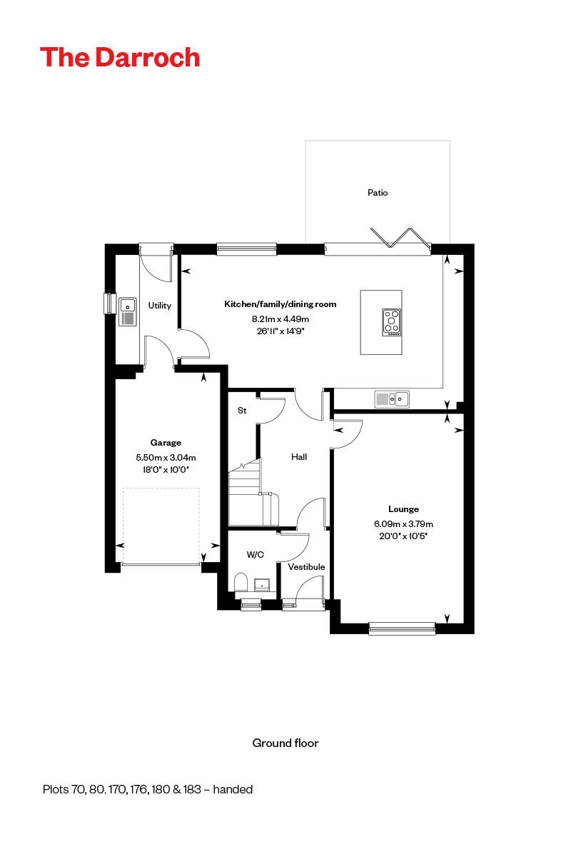 5363231 CALA WEST Cornhill Village Home Styles Web Floorplans 800X1200 The Darroch GF 7454592