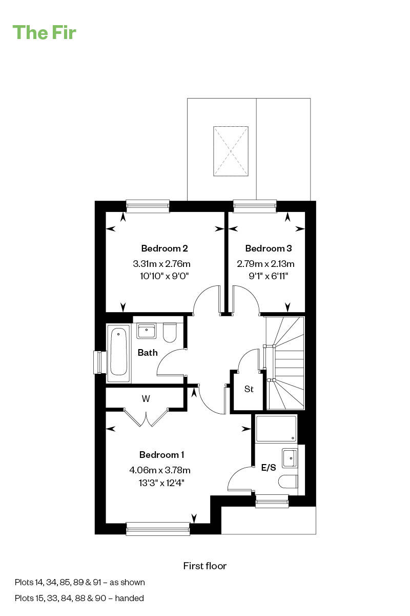 Floorplan of house for sale at Worting Park. New homes for sale in Basingstoke