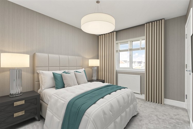 3 bedroom plus study home | virtually staged principal bedroom 