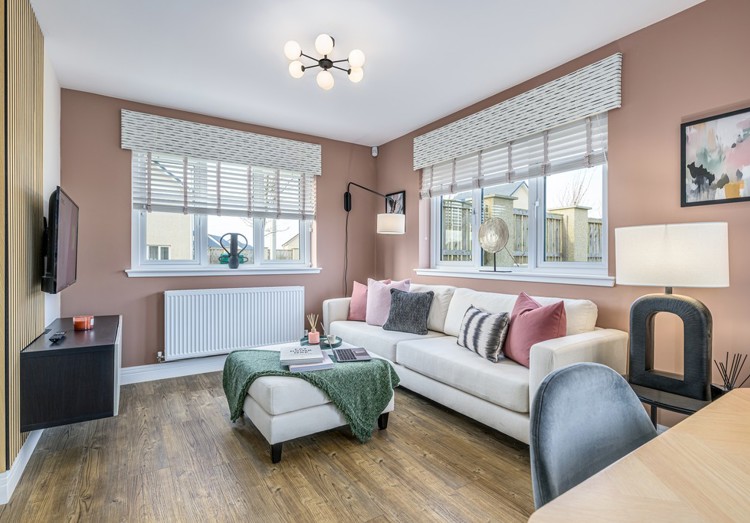 4 bedroom showhome | open plan kitchen, dining and family area with bi-fold doors to rear garden