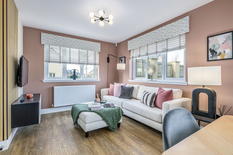 4 bedroom showhome | open plan kitchen, dining and family area with bi-fold doors to rear garden