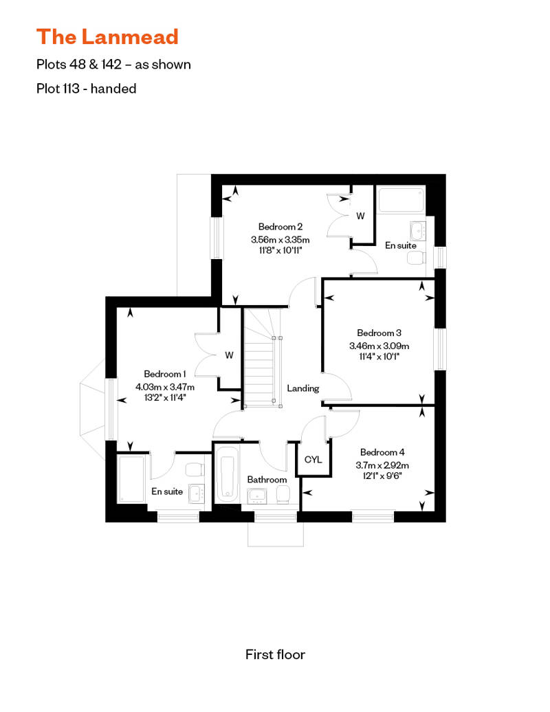 The Lanmead FF ASHP Floor Plan