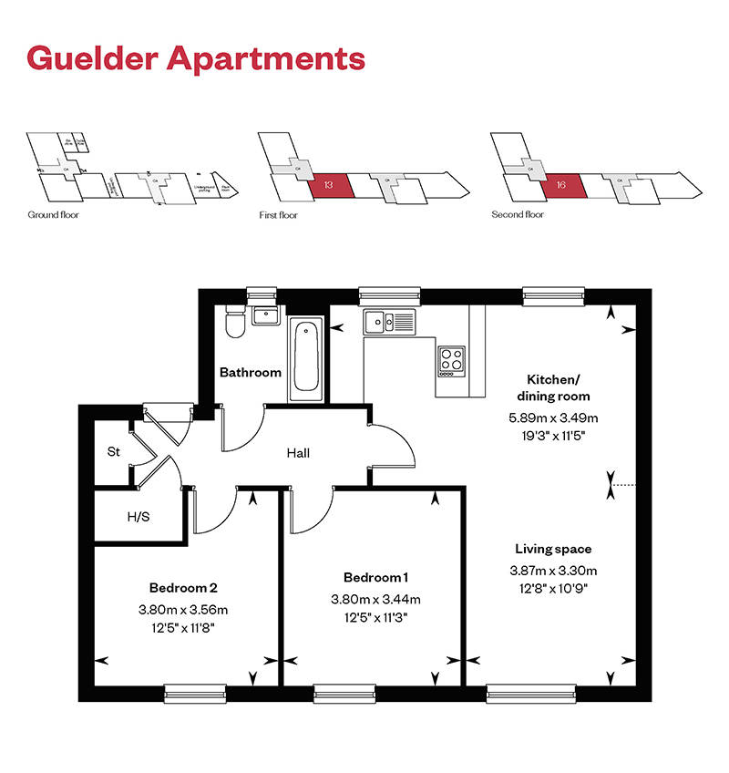 Ingatestone Grove Guelder Apartments Plots 13 16 Floorplans