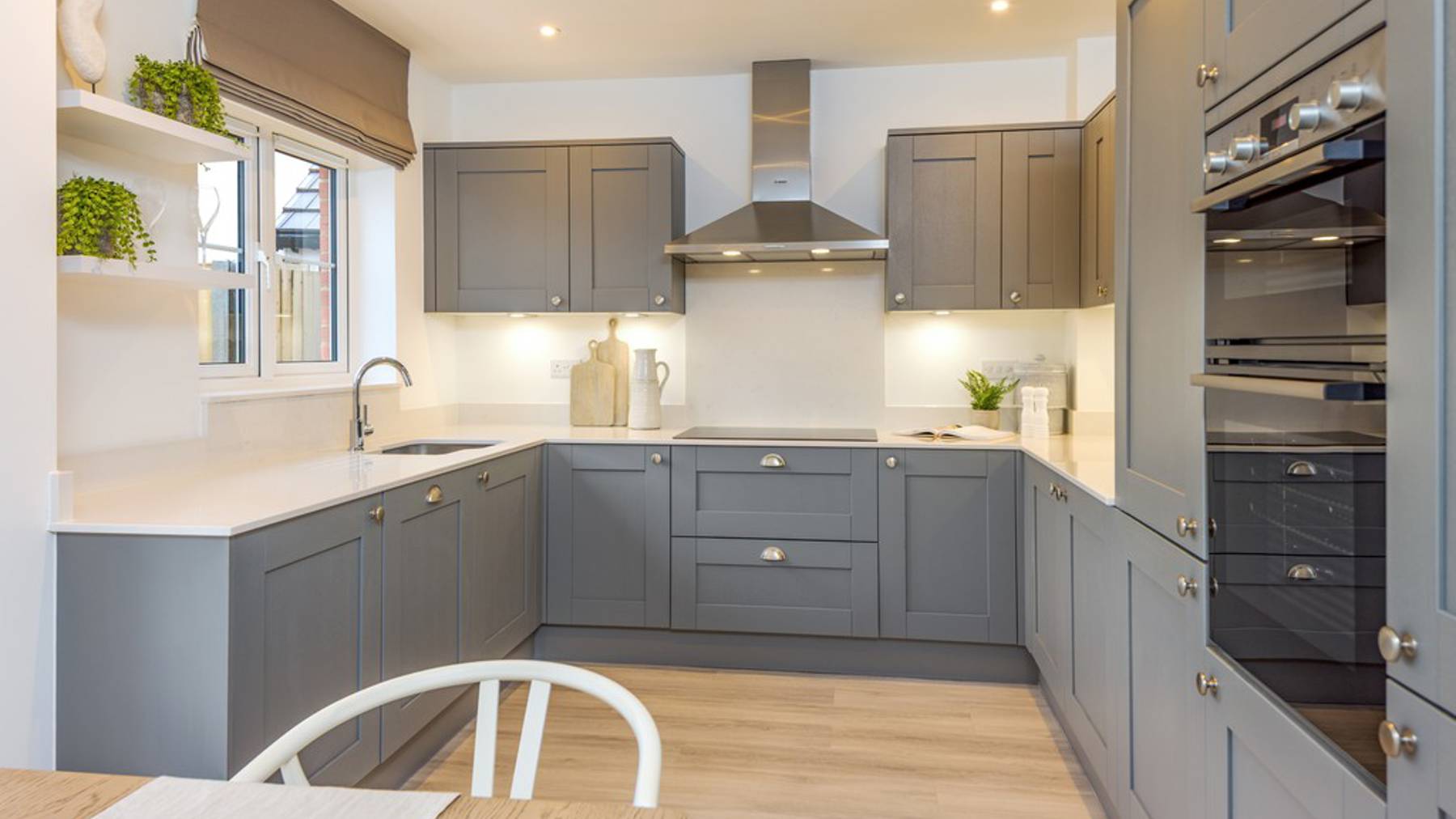 4 bed home kitchen in the poplar at The Oaks Wivelsfield