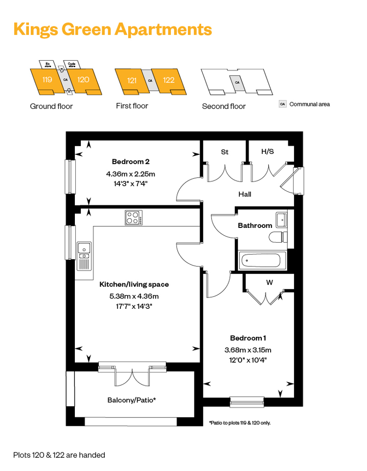 Plot 119 122 Apartment Block C Floorplans Edmund Park