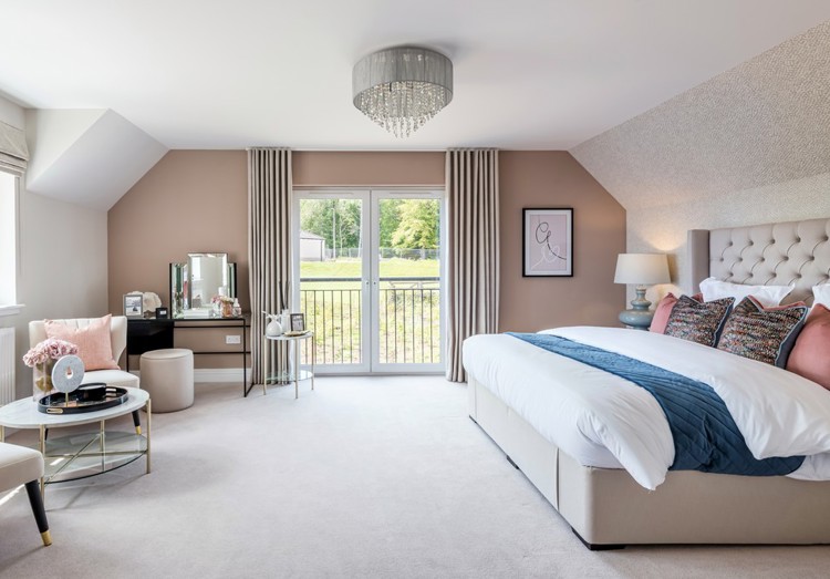5 bedroom showhome | dual-aspect principal bedroom with walk-in wardrobe and luxury en suite