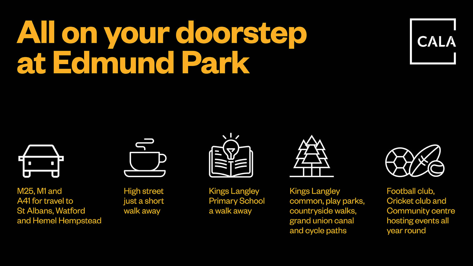 Cala Homes Edmund Park All On Your Doorstep Infographic