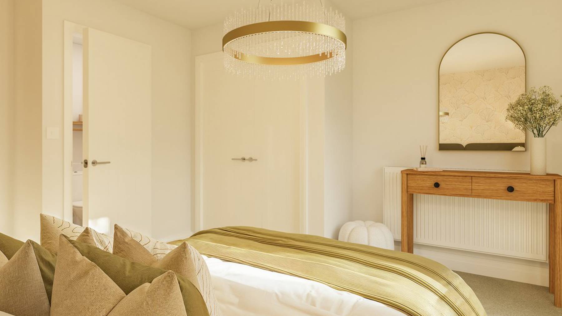 Hale Apartment Bedroom1 CGI Waterbeach, Cambridge