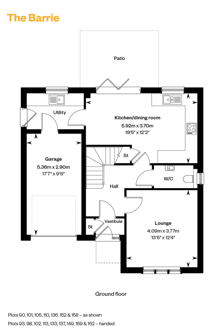 4013582 Cala East Colliers Gate Web Floorplans 800X1200 The Barrie GF