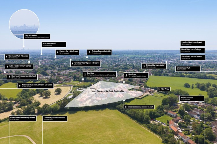 Sambrooke Park Drone View
