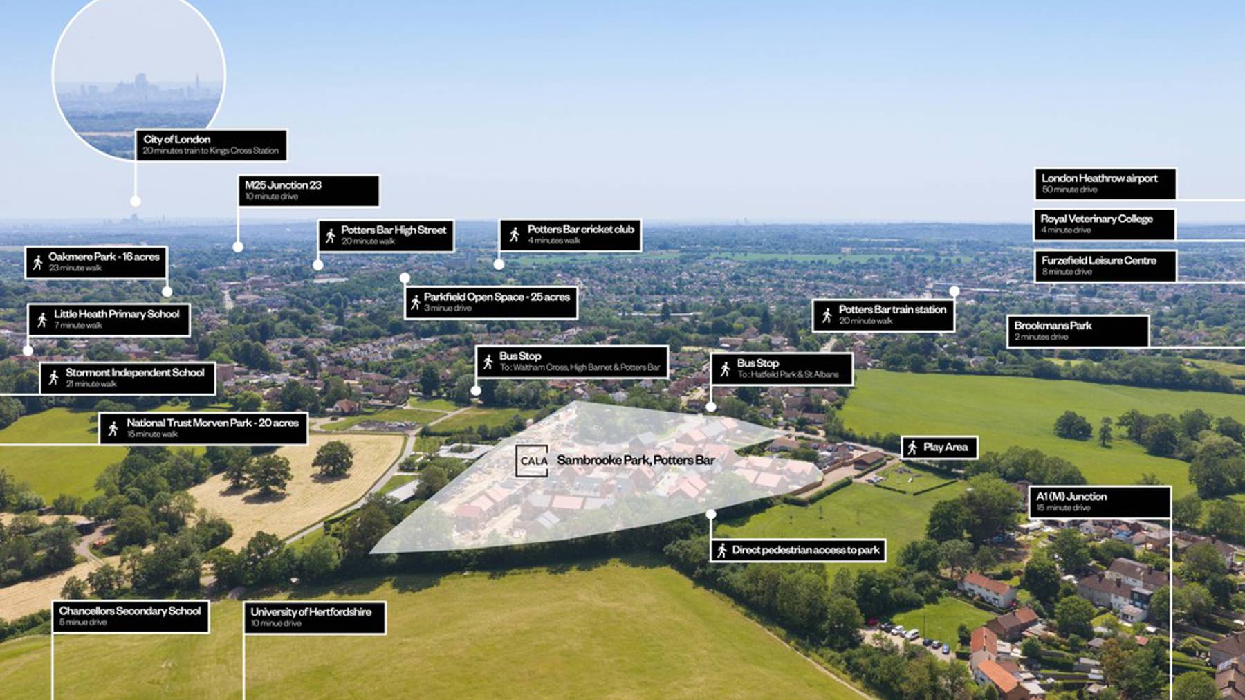 Sambrooke Park Drone View