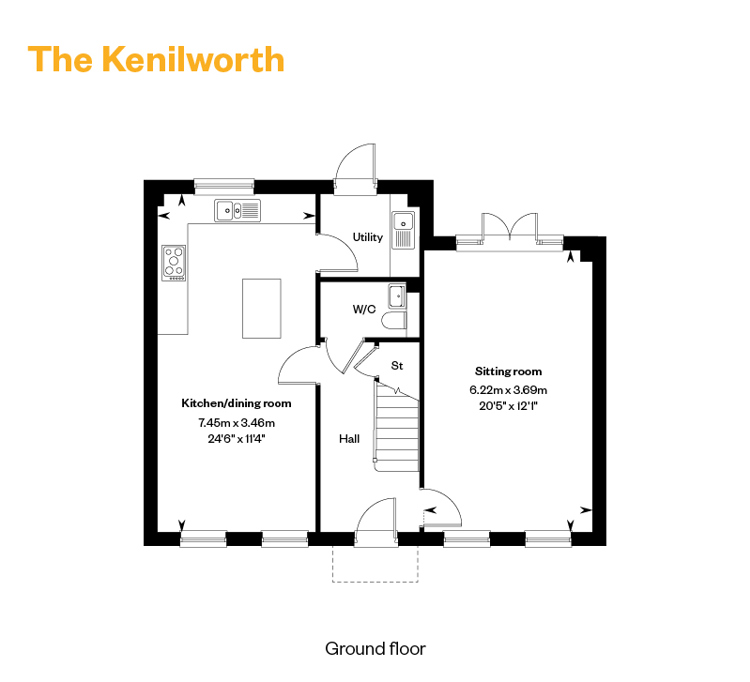 Staggs Farm Floor Plans The Kenilworth GF