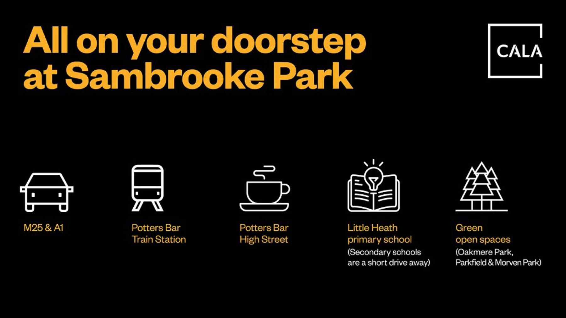 All on your doorstep with new build houses for sale Potters Bar