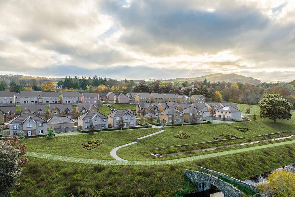 Site Plan Preston Glade, Linlithgow Cala Homes