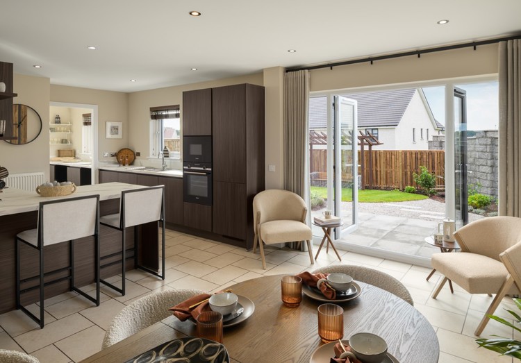The Brodie Kitchen and dining area in Woodhurst Milltimber 