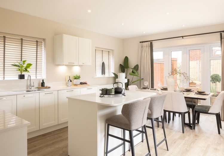 Showhome image of the Rowan at Knightwood Chase. Four bedroom home for sale in Fordingbridge