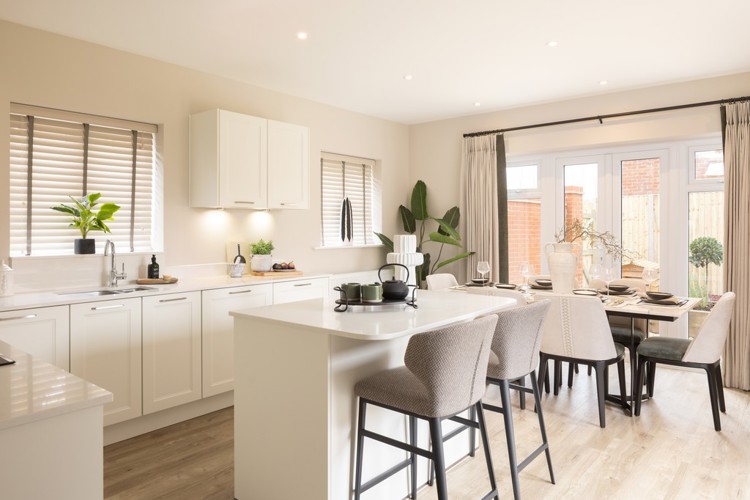 Showhome image of the Rowan at Knightwood Chase. Four bedroom home for sale in Fordingbridge