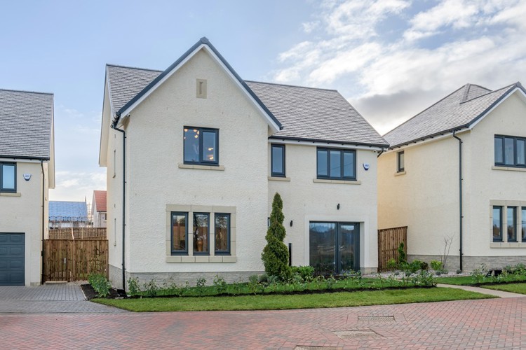 Craighall Village street scene | New build homes near Shawfair | New build homes close to Edinburgh