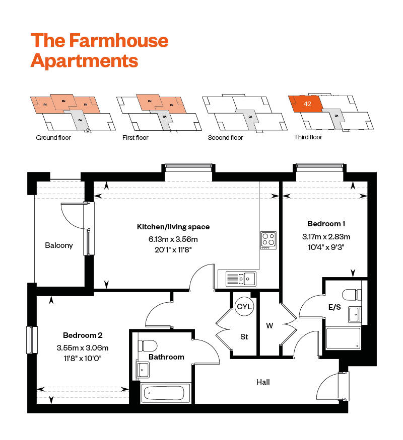 Maple croft Egham Farmhouse Apartments 