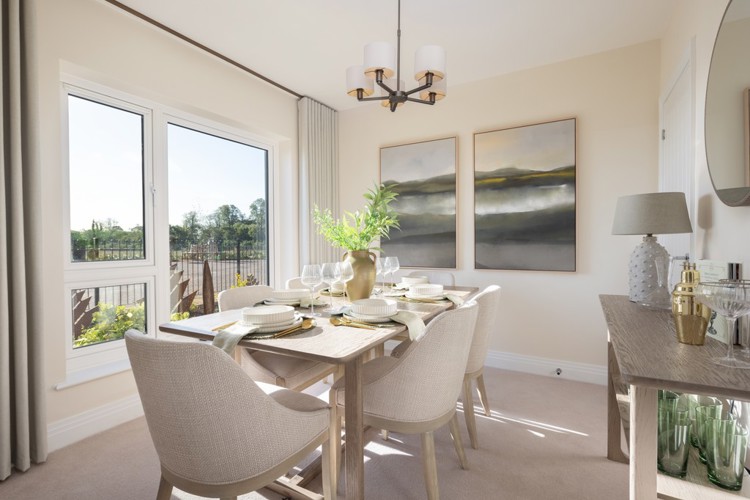 Tulipwood house type dining room, 4 bedroom house for sale in Bicester