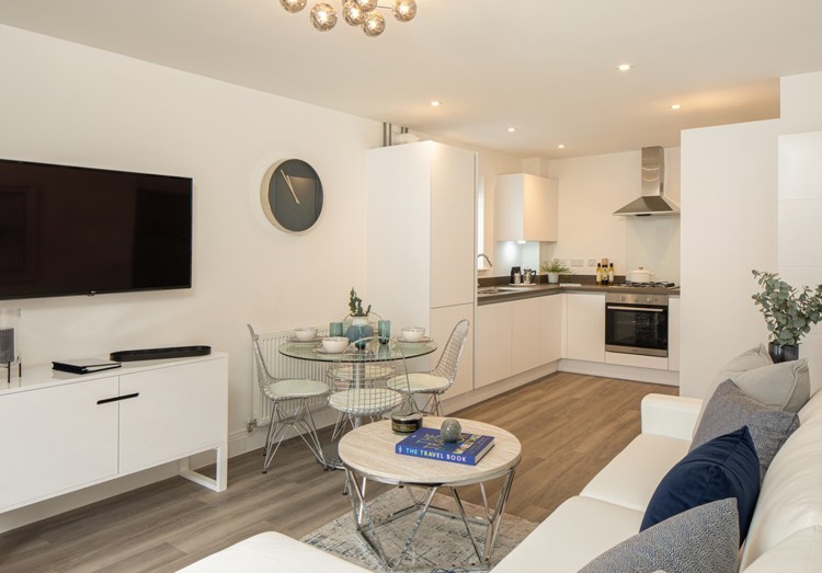 Burwell Apartments FF 1 Bed Netherhall Kitchen Diner