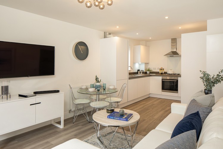 Burwell Apartments FF 1 Bed Netherhall Kitchen Diner
