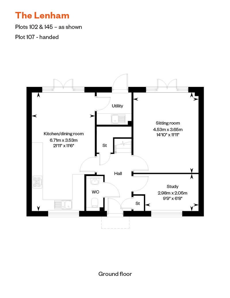 The Lenham GF ASHP Floor Plan