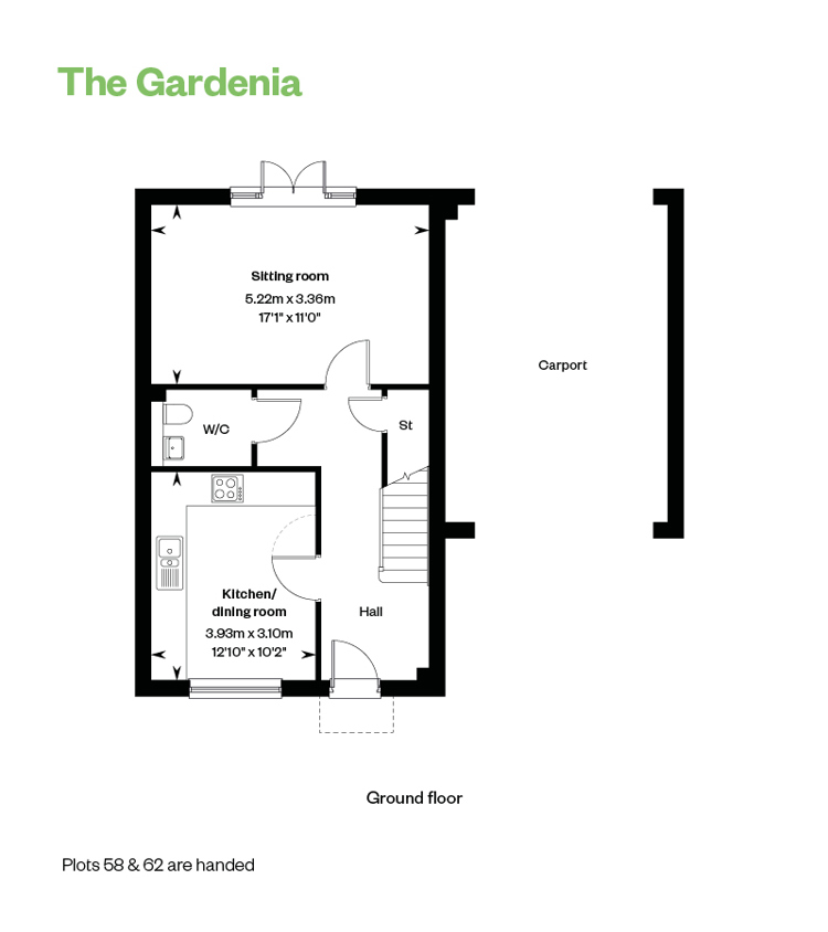 The Gardenia Floor Plan GF Randall Fields, Stotfold
