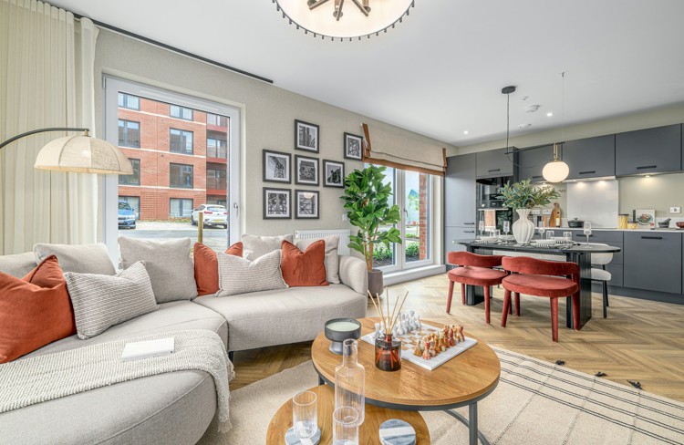 Vb5704320 20260519 Cala Homes The Foundry Type 3A Show Apartment Living Kitchen Dining 004A 1600X1040
