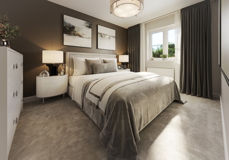 The Guelder Apartment Internal CGI P5,8 Bed 2 At Ingatestone Grove, Essex