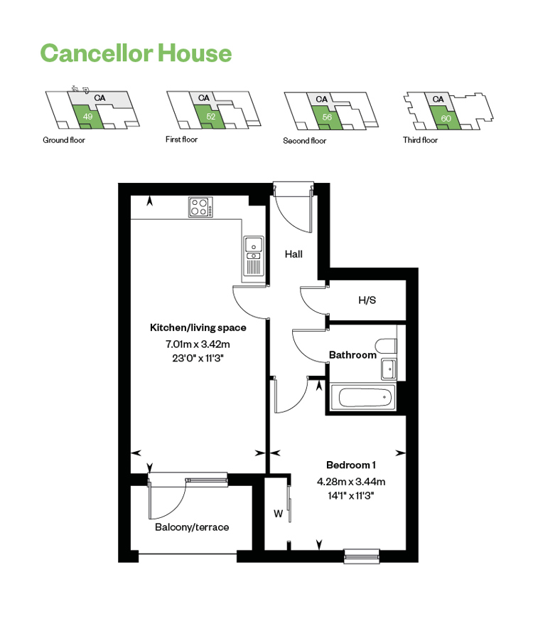 7770875 CALA SOUTH Kings Barton Cancellor House Apartments Plot 49 52 56 60 Web Floorplans 800X1200