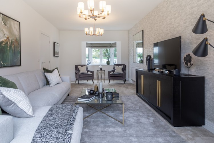 Burnham house type living room, 4 bedroom house for sale in Shrivenham