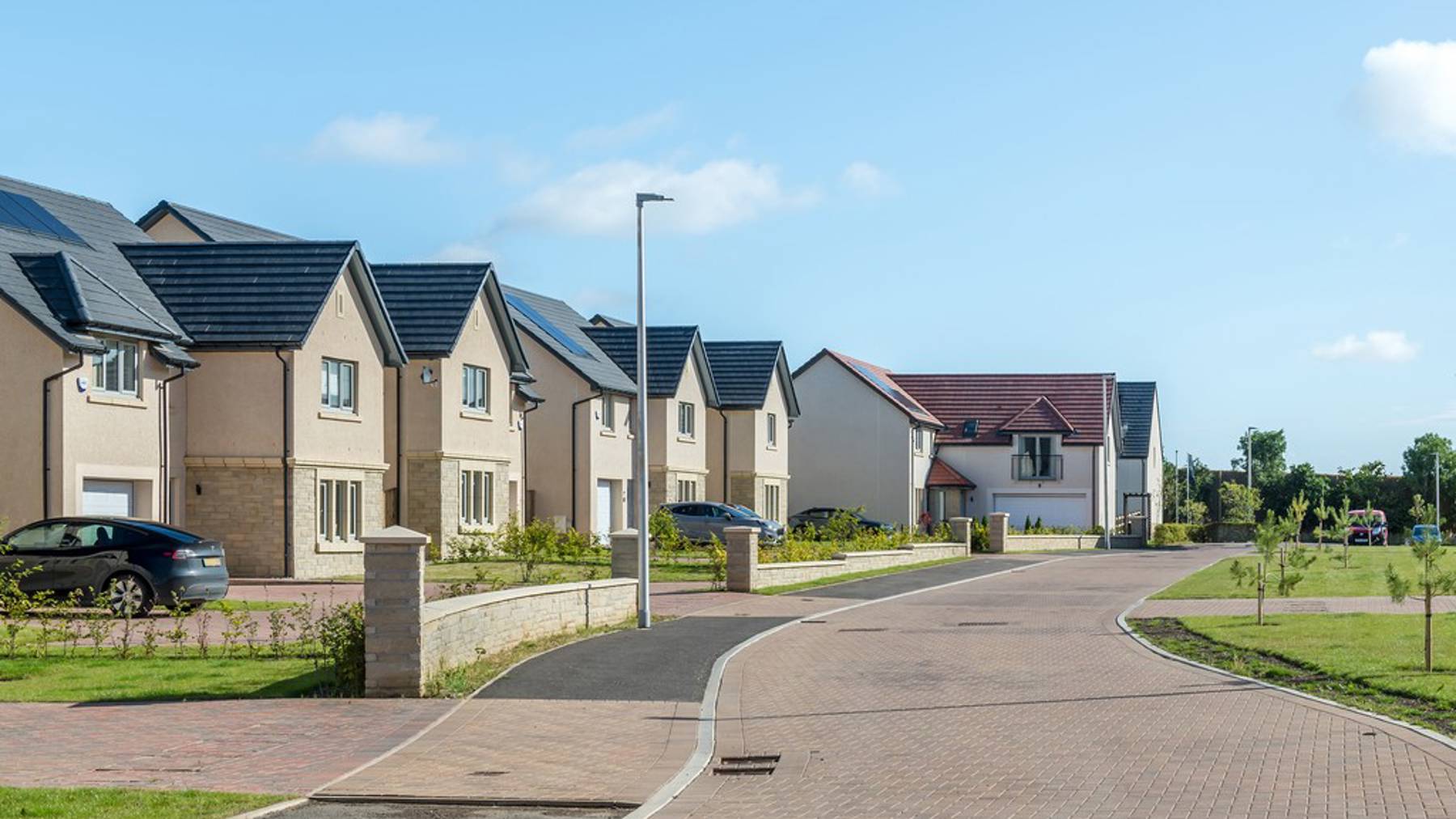 Saltcoats Grange street scene | new build homes in Gullane 