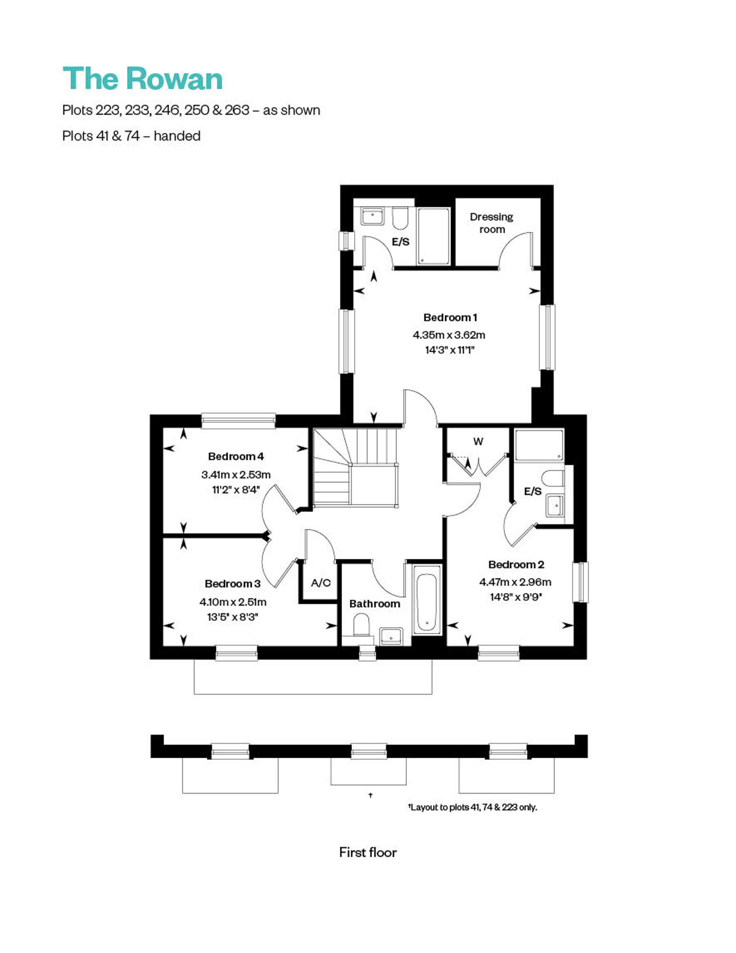 First floor of The Rowan, house for sale at Oakwood Park, Wimborne