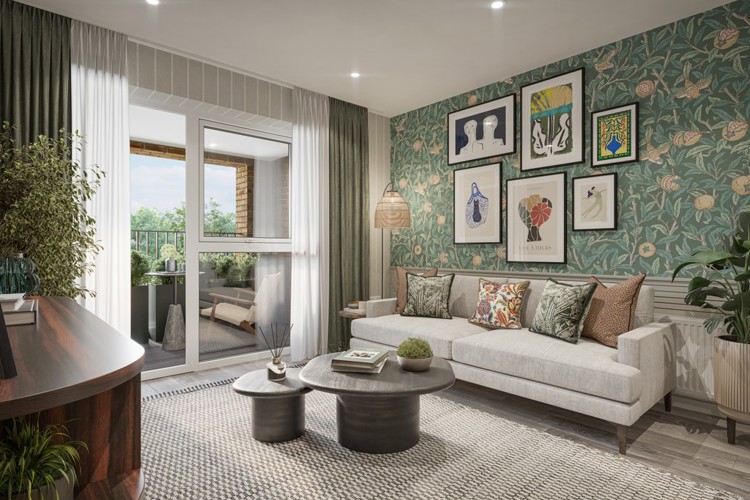 Show apartment CGI | Living room