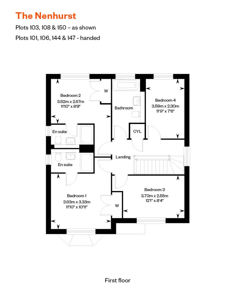 The Nenhurst FF ASHP Floor Plan