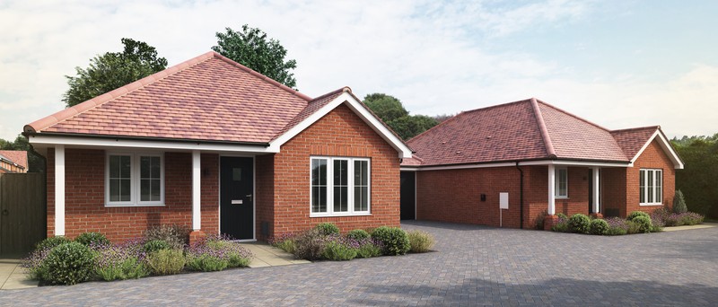 The Whin Bungalow CGI, Wivenhoe Gardens Essex