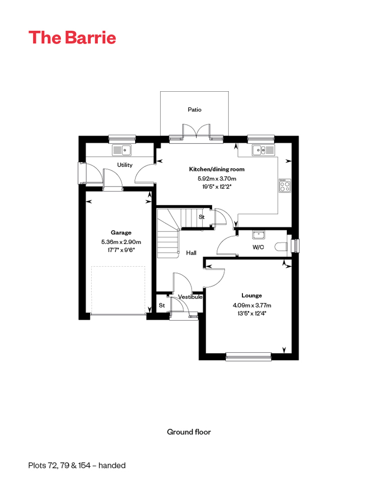 5363231 CALA WEST Cornhill Village Home Styles Web Floorplans 800X1200 The Barrie GF 7454599