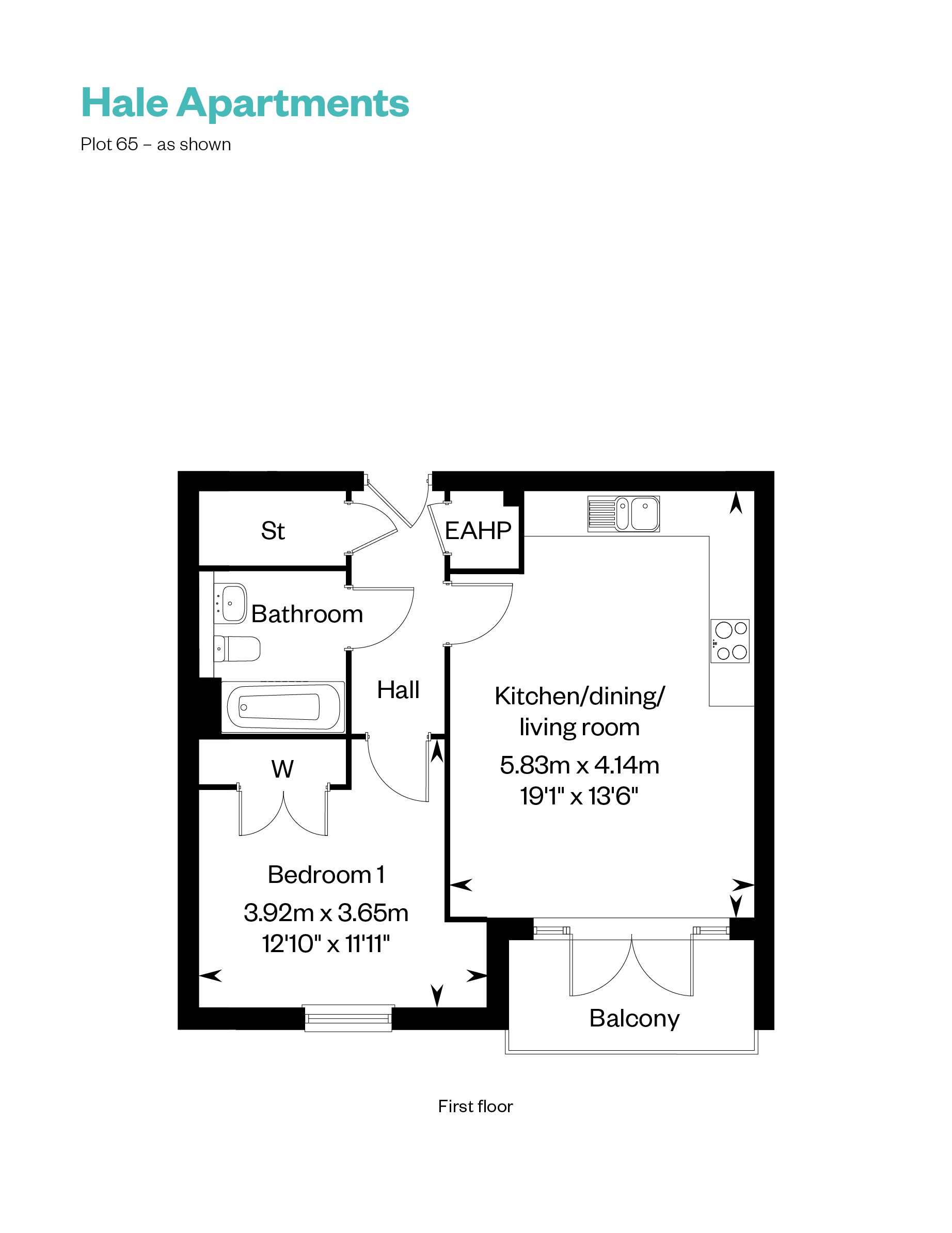 Hale Apartments_plot 65 floor plan_Cala at Waterbeach 