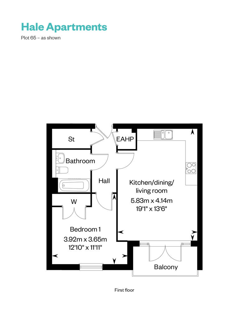 Hale Apartments_plot 65 floor plan_Cala at Waterbeach 
