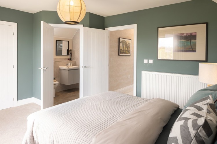 The Gloster Bedroom2  wardrobe & Ensuite Cala At Waterbeach, Cambridgeshire