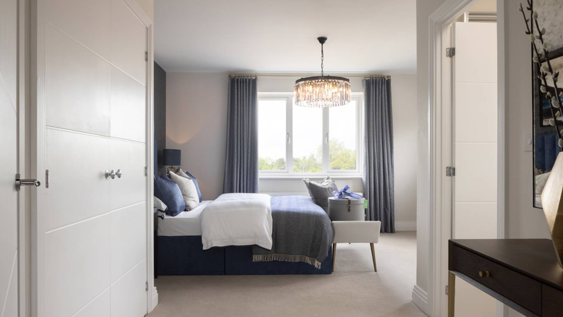 Bedroom of house for sale at Worting Park. New homes for sale in Basingstoke