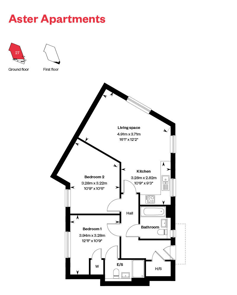 Aster Apartments GF Ingatestone Grove, Essex