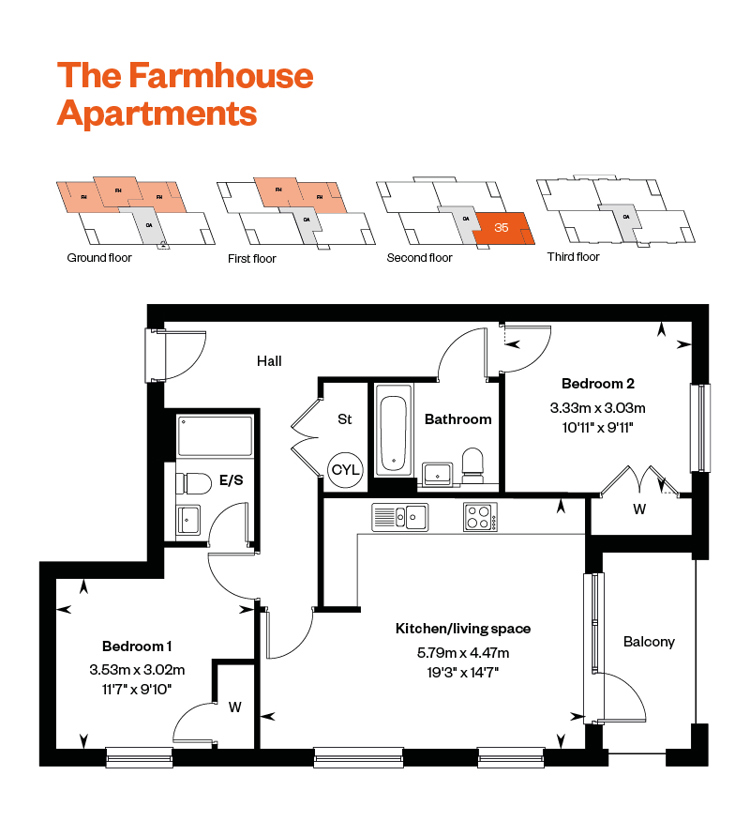 Maple croft Egham Farmhouse Apartments 