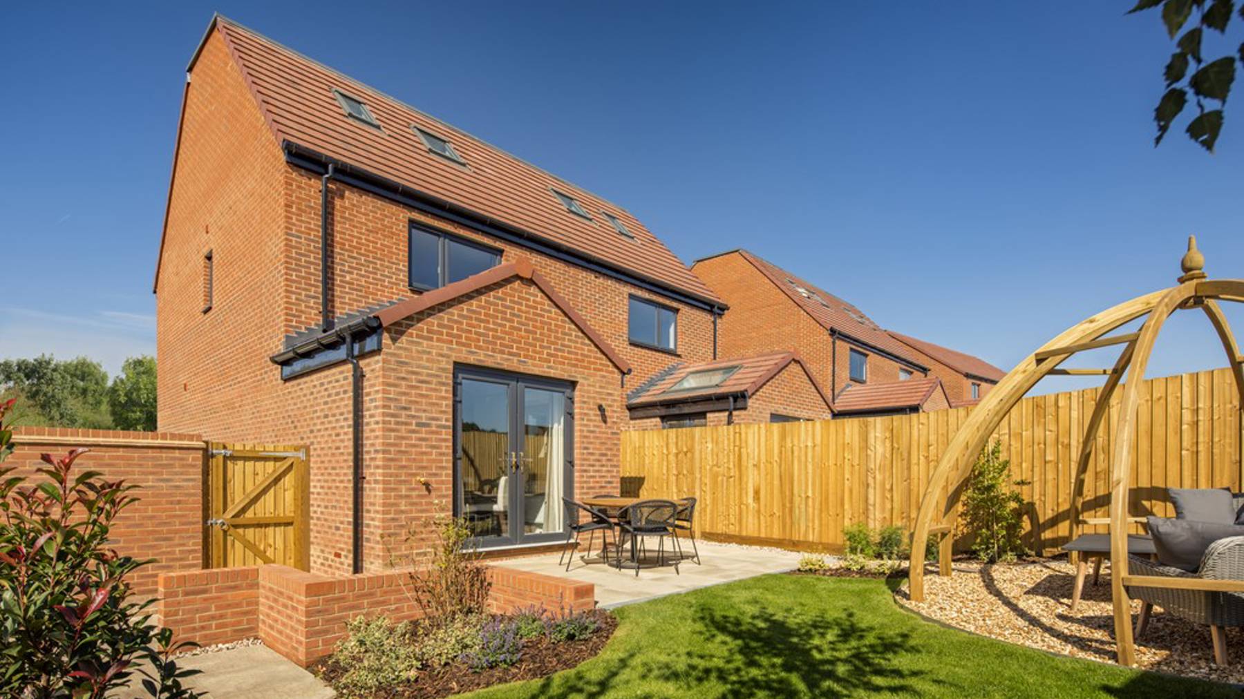 Garden of houses for sale in Deepcut