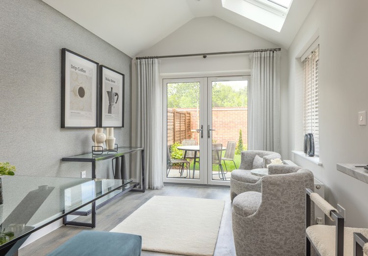 Family room of house for sale in Egham, Surrey
