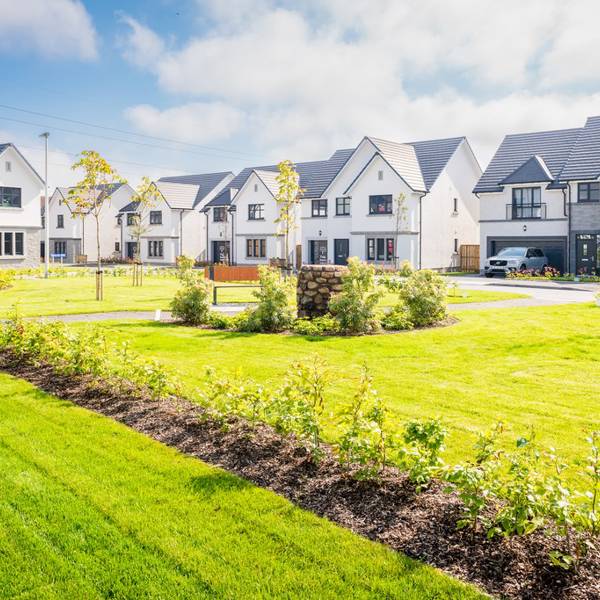 Burnland Meadows street scene with Elsie Duguid gardens