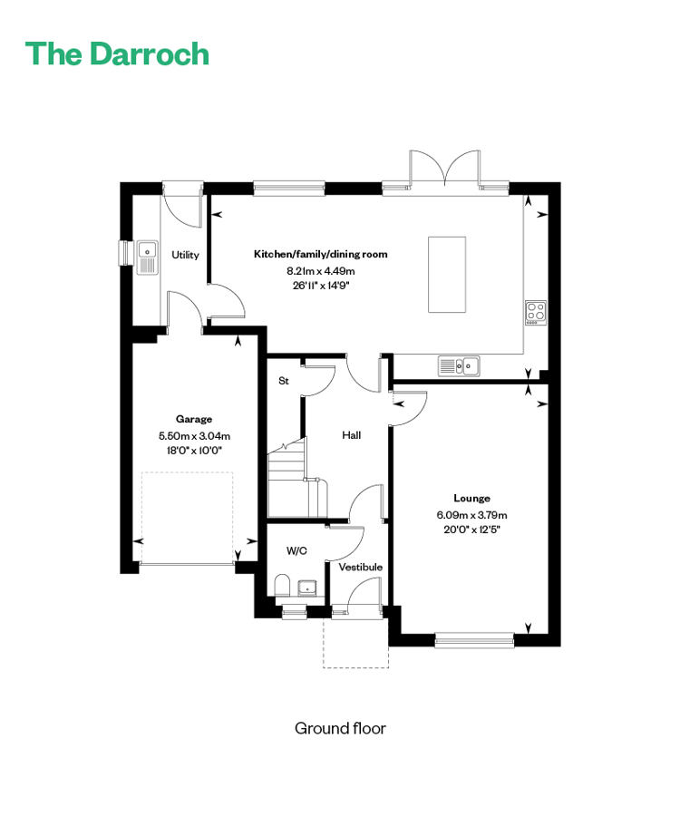 5145695 CALA NORTH Milltimber Phase 4 Woodhurst Floor Plans Web The Darroch GF 800X1200px