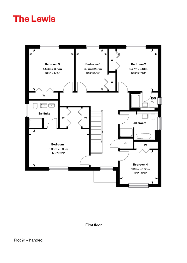 5363231 CALA WEST Cornhill Village Home Styles Web Floorplans 800X1200 The Lewis FF 7454588