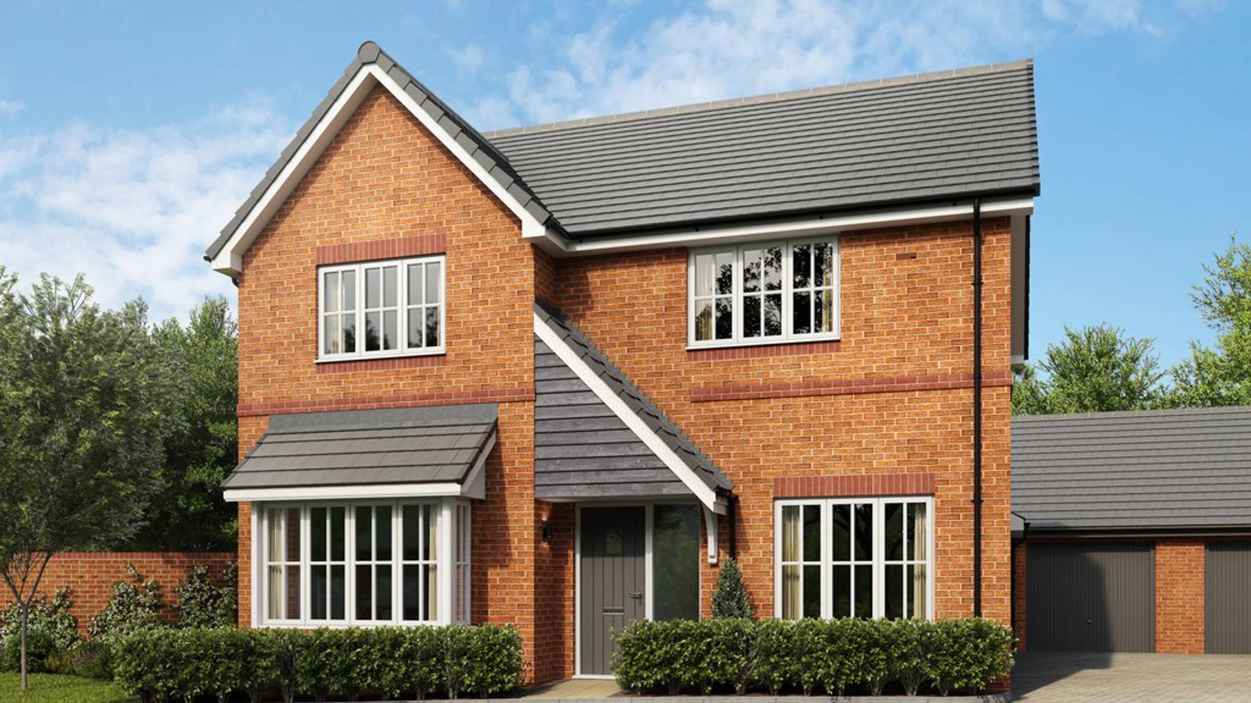 CGI of 4 bed houses for sale in Finchampstead